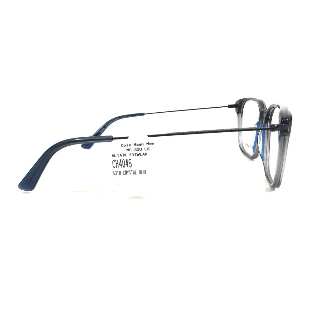 Cole Haan Eyeglasses Frames CH4045 414 NAVY CRYSTAL Square Clear Blue 53-18-140